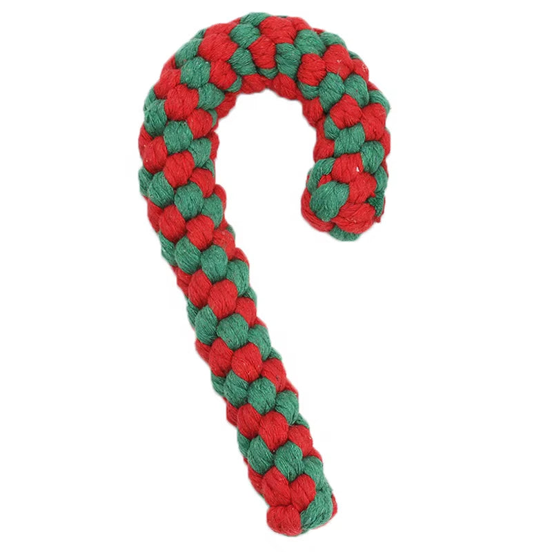 Eco-Friendly Cotton Rope Dog Chew Toy Holiday Pet Holiday Chew Toy for Play and Playfulness-Comes in Bag