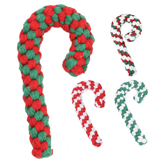 Eco-Friendly Cotton Rope Dog Chew Toy Holiday Pet Holiday Chew Toy for Play and Playfulness-Comes in Bag