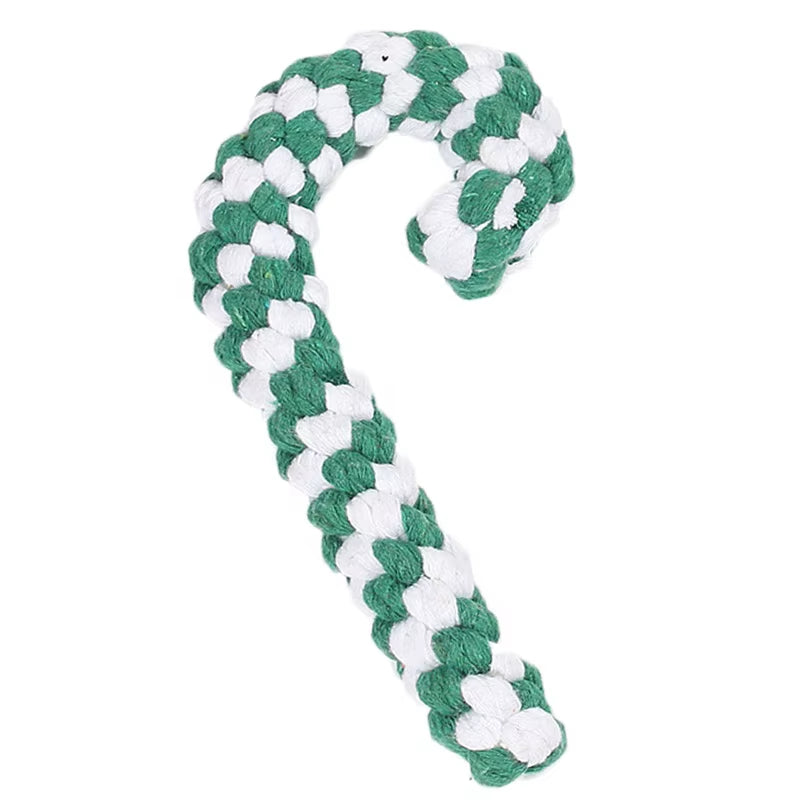 Eco-Friendly Cotton Rope Dog Chew Toy Holiday Pet Holiday Chew Toy for Play and Playfulness-Comes in Bag