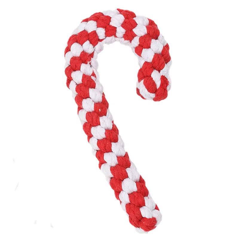 Eco-Friendly Cotton Rope Dog Chew Toy Holiday Pet Holiday Chew Toy for Play and Playfulness-Comes in Bag